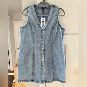 NWT Frye Denim Button Down Dress Medium